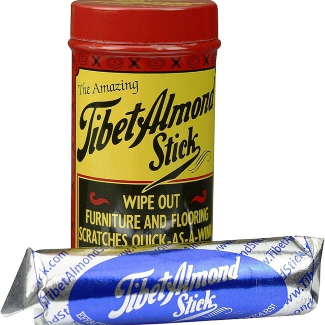Tibet Almond Stick Scratch Remover - Touch Up and Repair Hardwood, Furniture, Floors Instantly - All-In-One Kit for Restoration of Cabinets, Vinyl, and More - Odorless, Colorless, Non-Toxic
