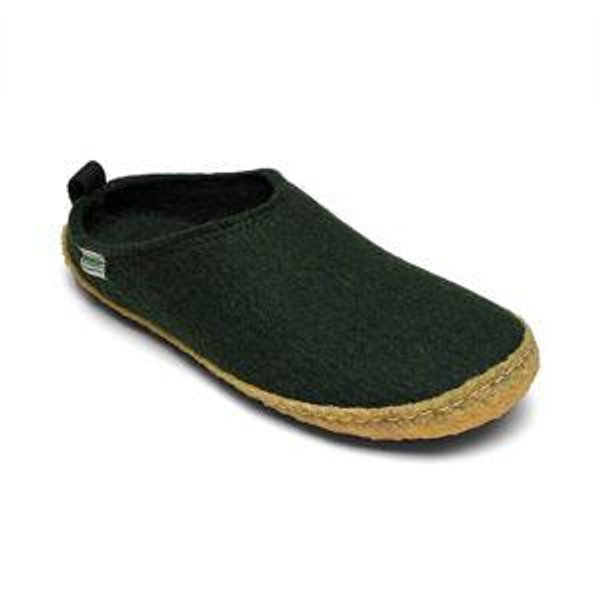 Kyrgies Outdoor Wool Slides- Women's 6.6-7 Pine Green