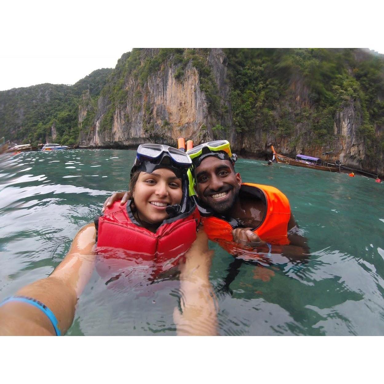 Snorkeling in Phi Phi Islands, Thailand