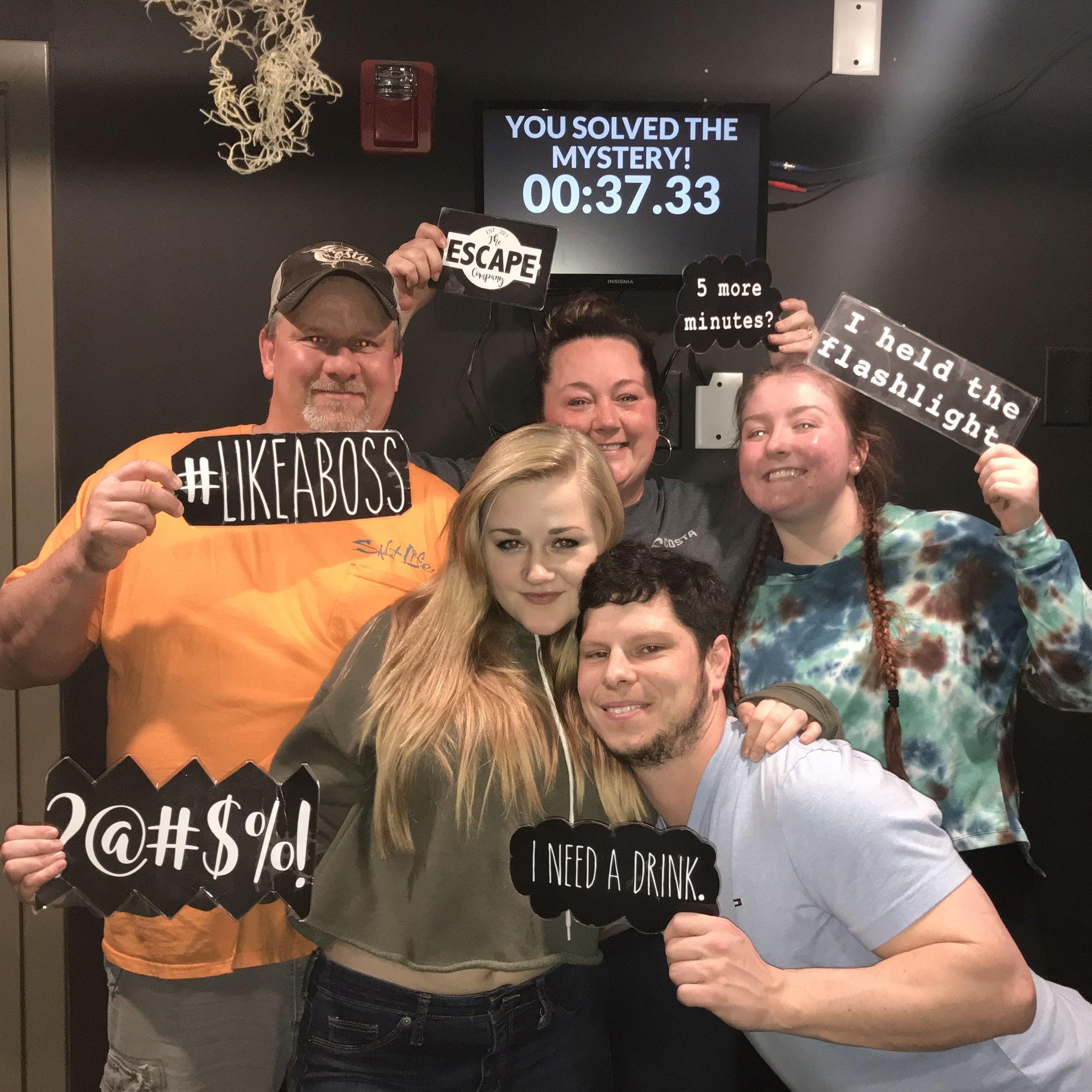 Escape room with the fam(: