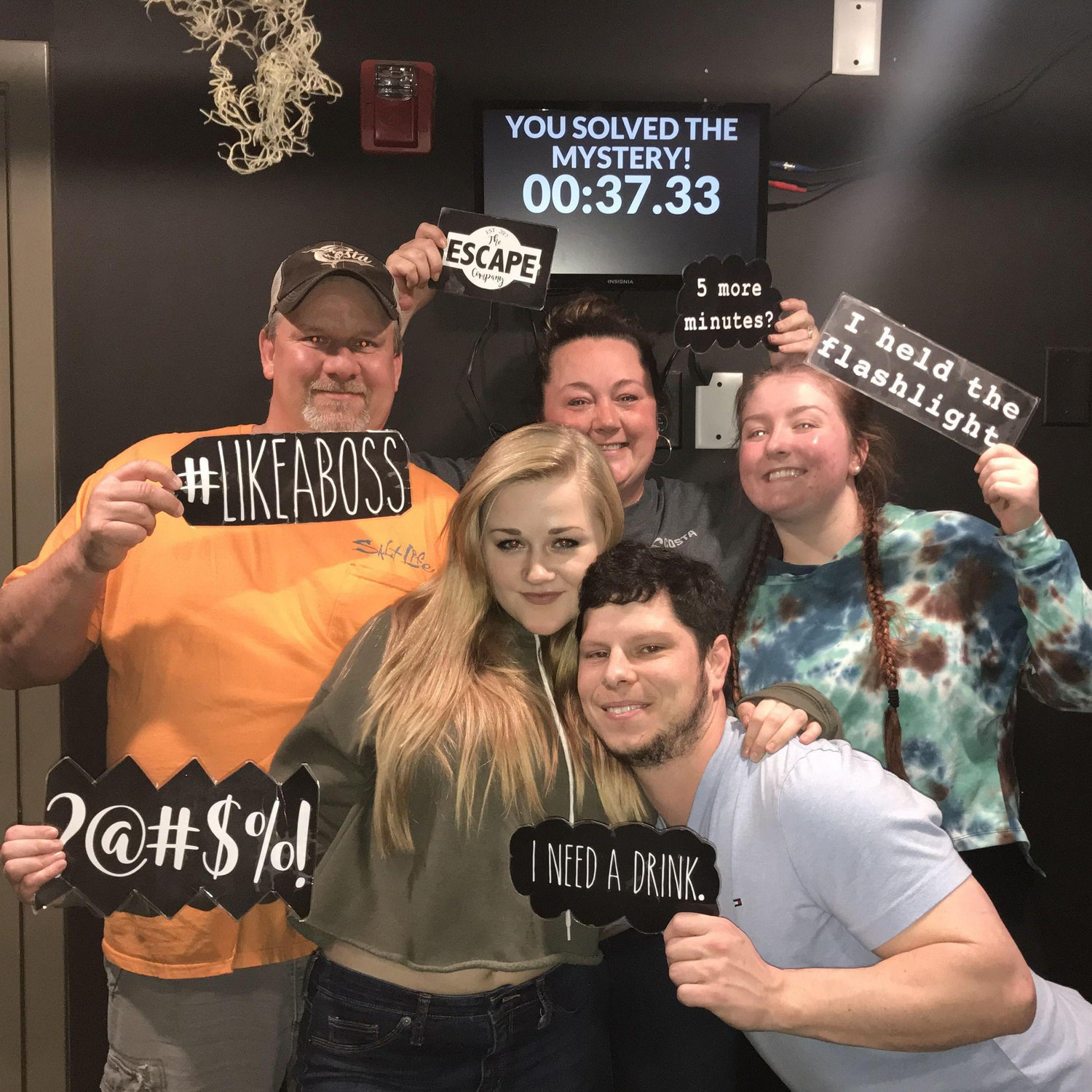 Escape room with the fam(: