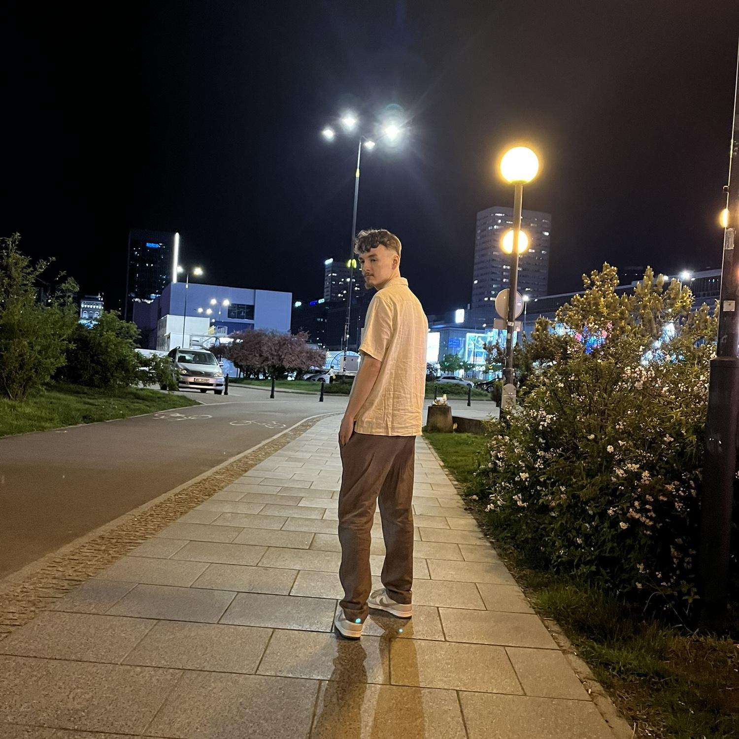Warsaw, Poland at night 2024