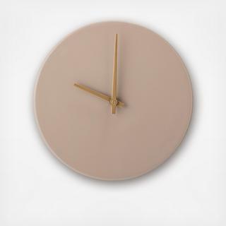 Enameled Metal Wall Clock