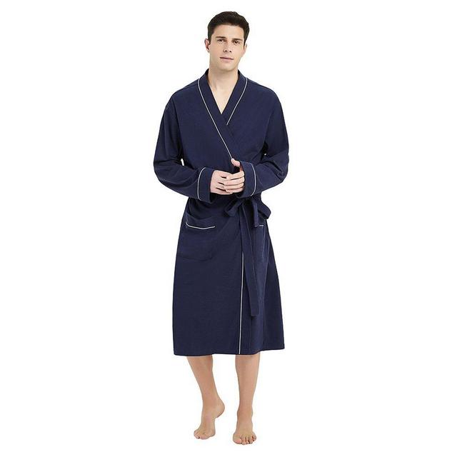 U2SKIIN Mens Cotton Robe Lightweight Knit Bathrobe