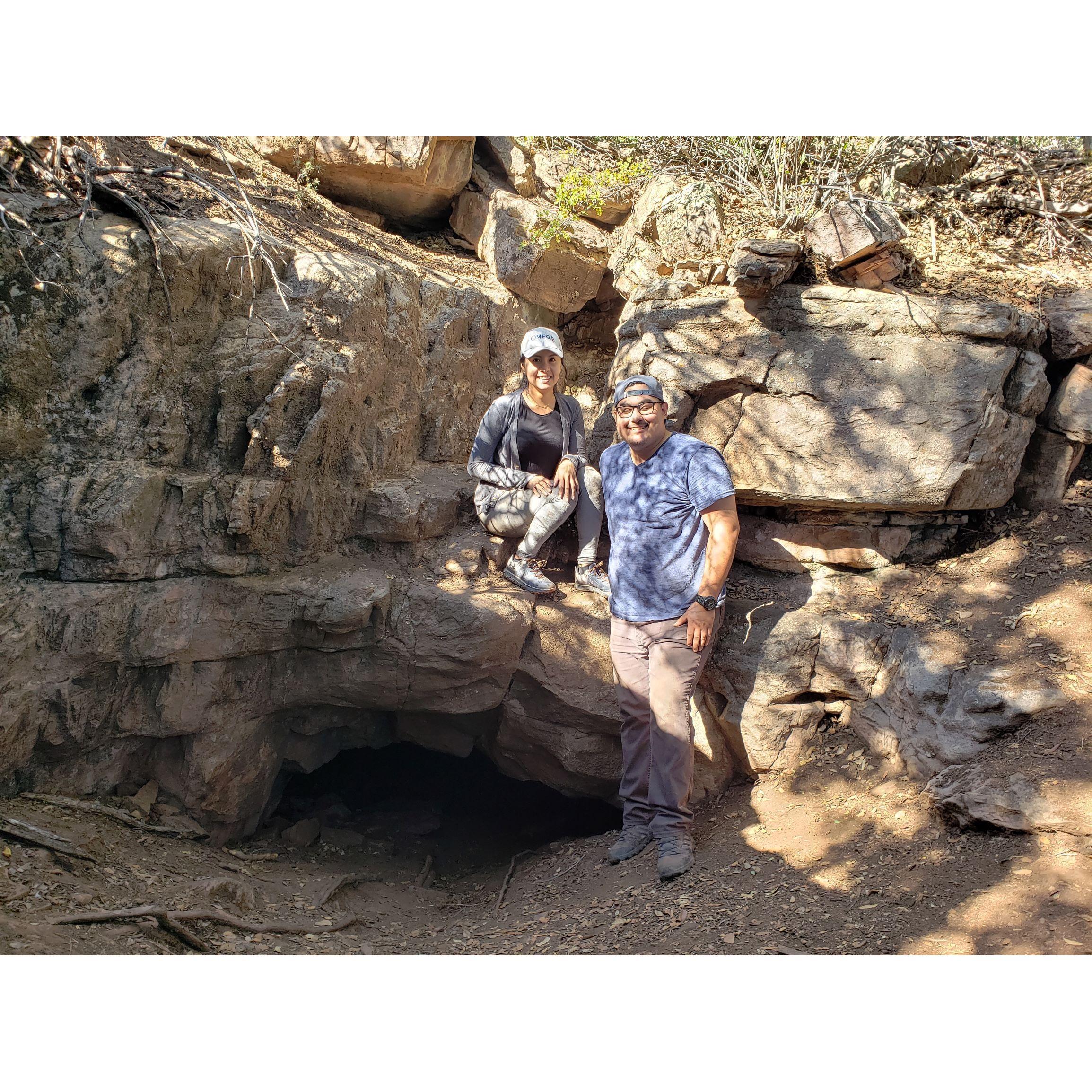 at a cave near Payson