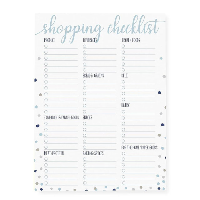Graphique Large Magnetic Notepad, Shopping Checklist – 150 Sheets, 6” x 8” – “Shopping Checklist”, Sticks to Any Magnetic Surface, Perfect for Shopping and Grocery Lists, Makes a Great Gift
