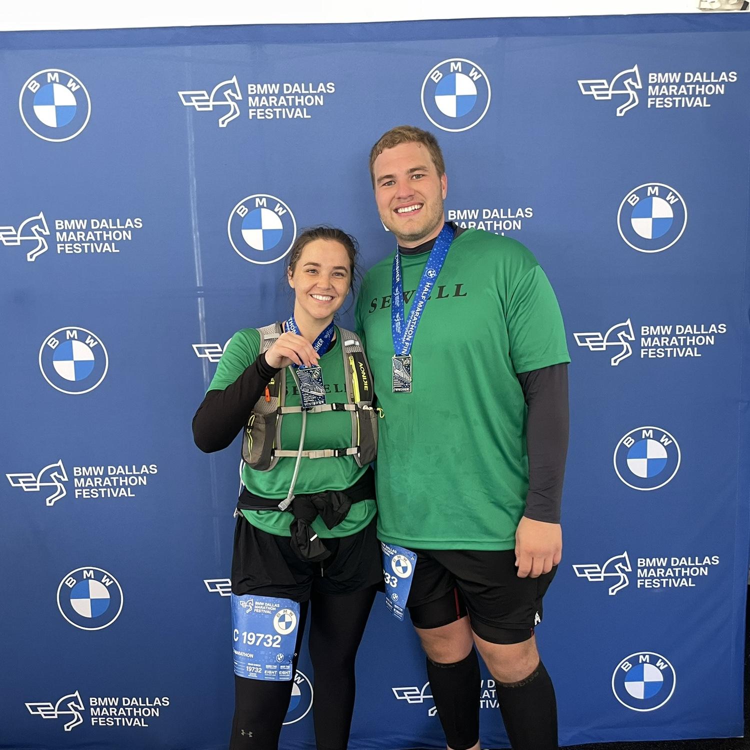 Finished our first Half Marathon in December 2023!