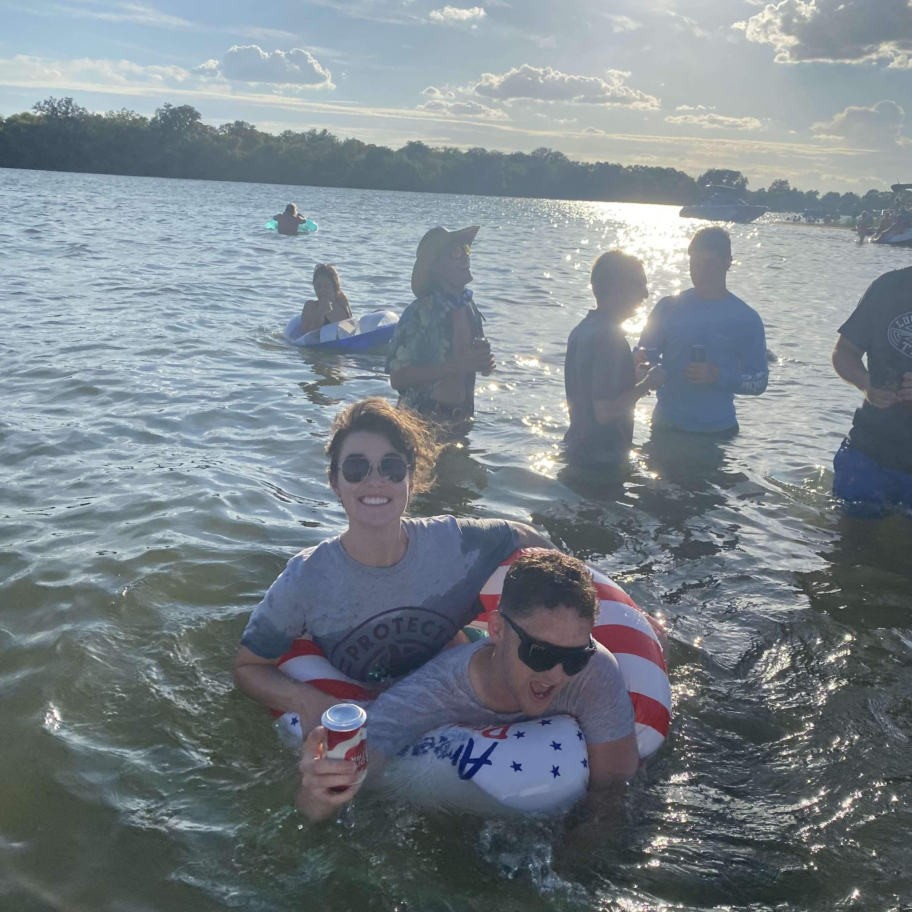 July 4, 2022 - I can't remember why Nathan was yelling, but this photo makes me laugh so I put it on here.