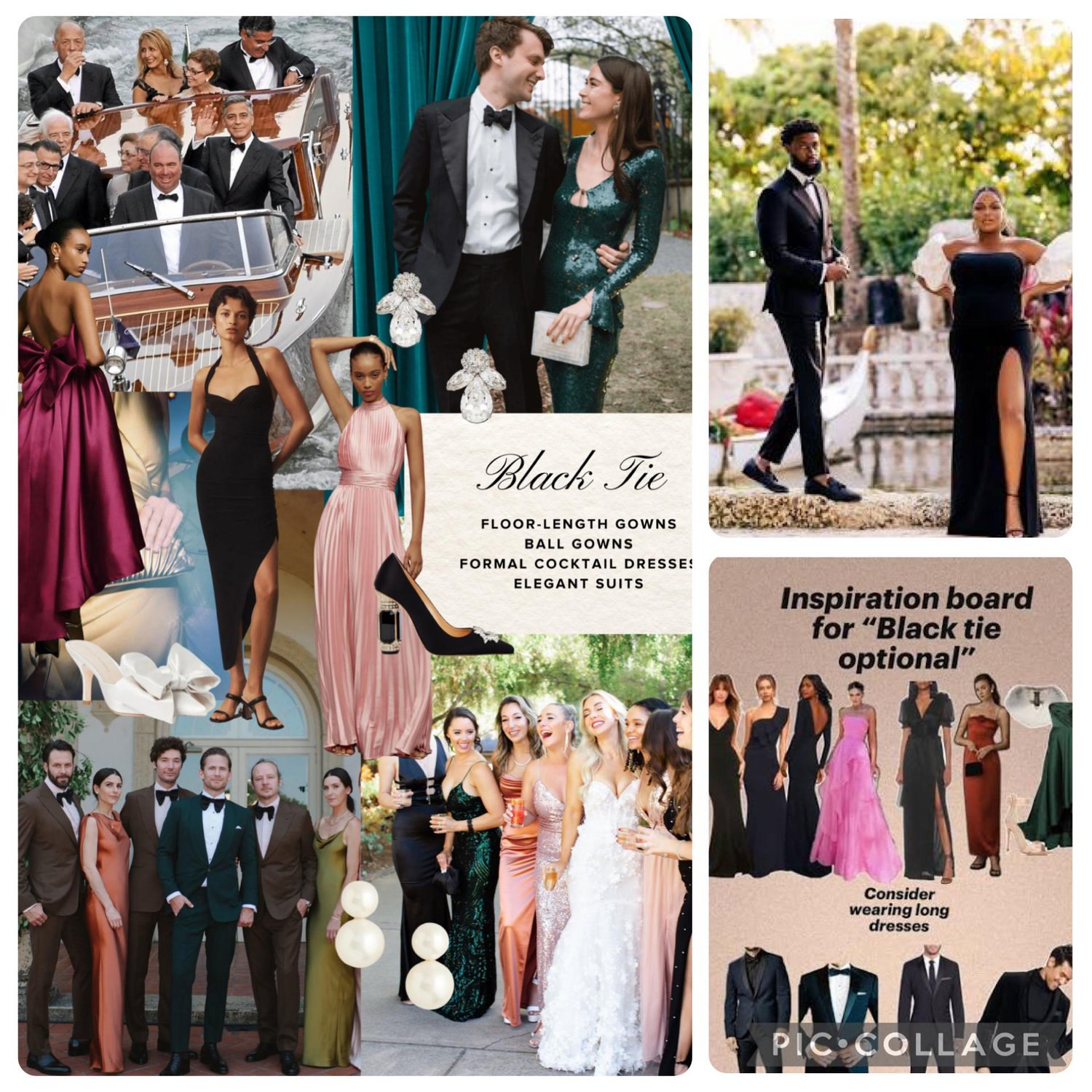 Black tie optional attire