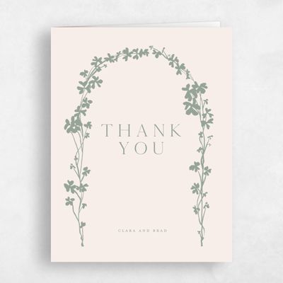 Sage, Green Wedding Thank You - Matienzo Portrait
