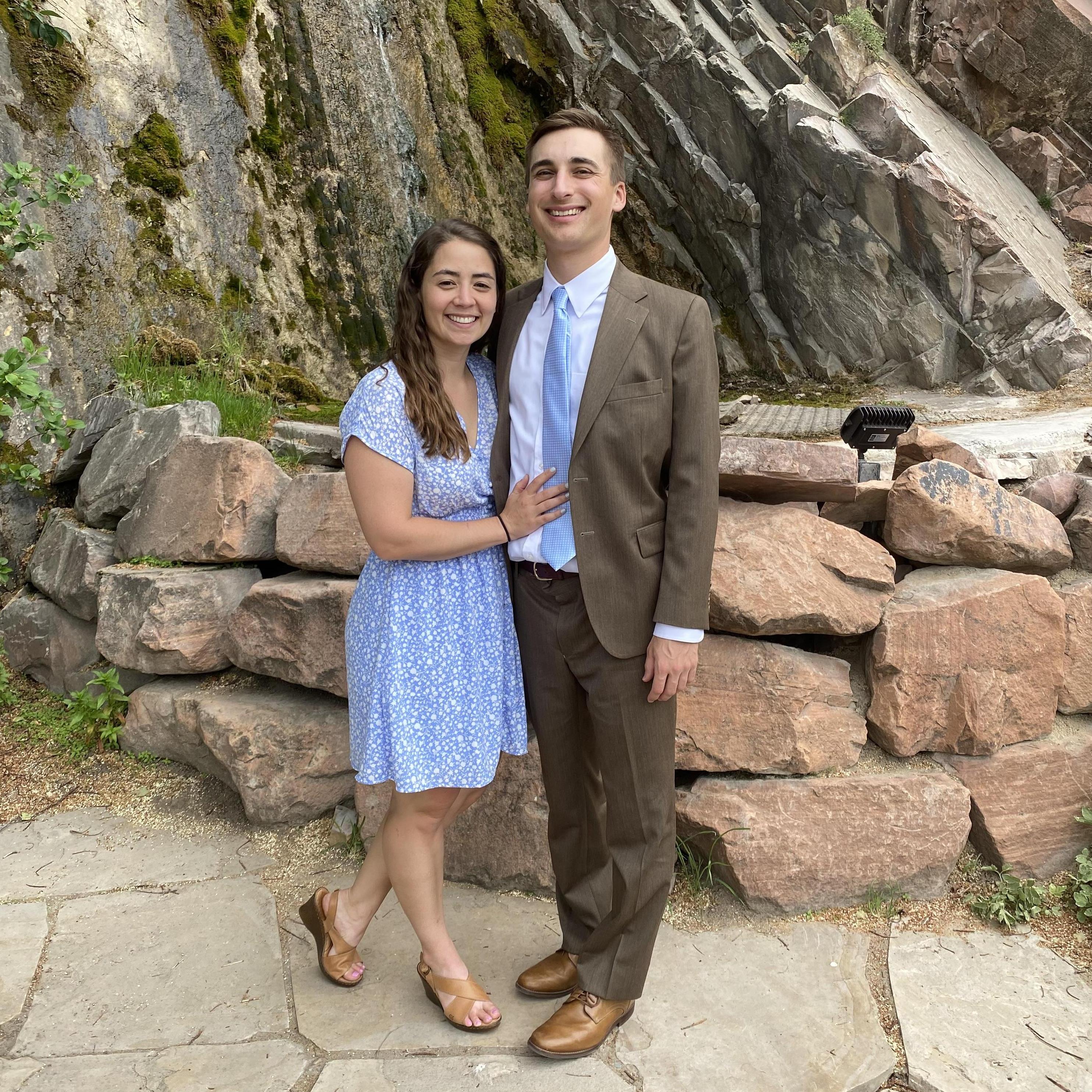 Celebrating Andrew and Abby Bosco, Spring 2021, SLC, Utah