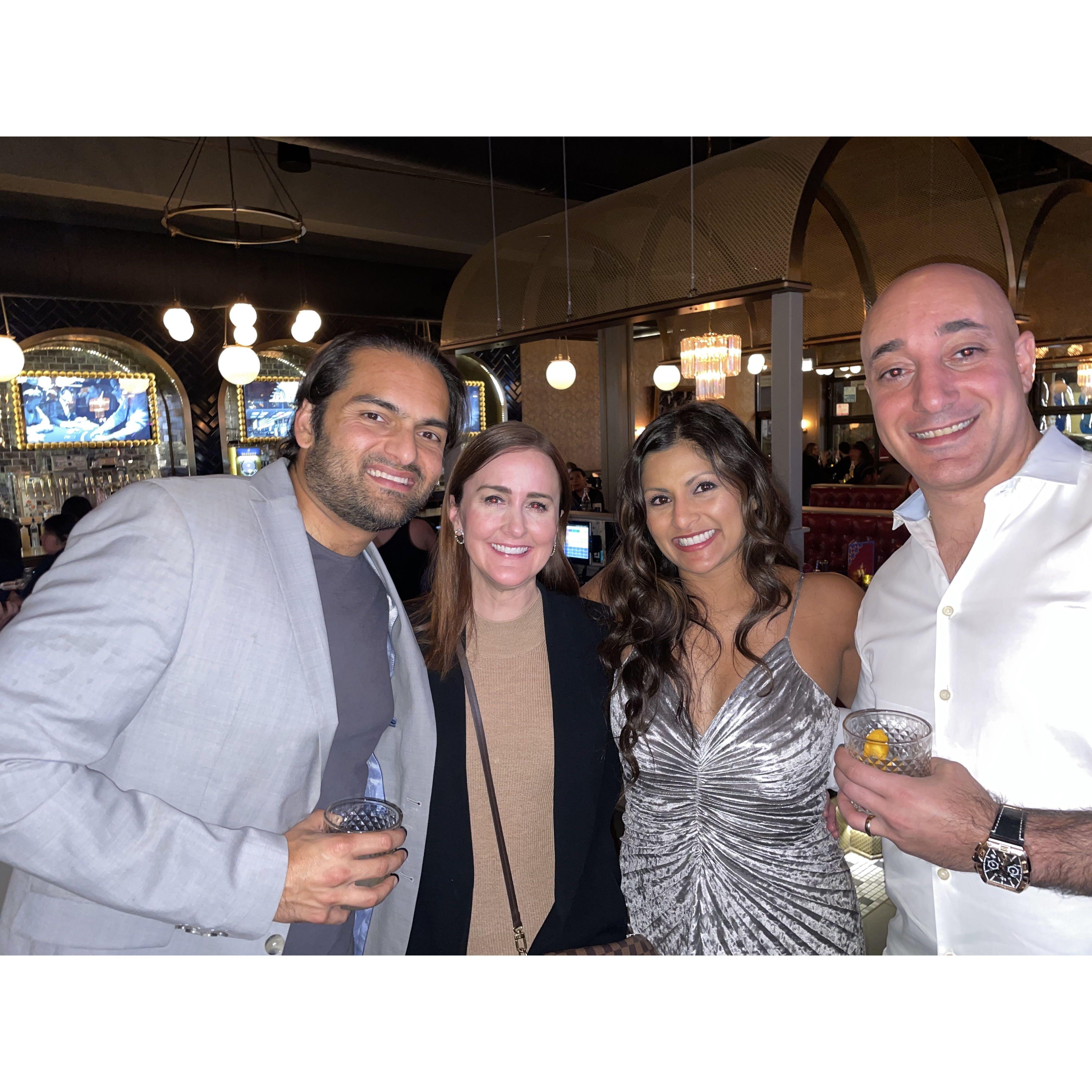 Photo with our matchmakers on Saum's 40th