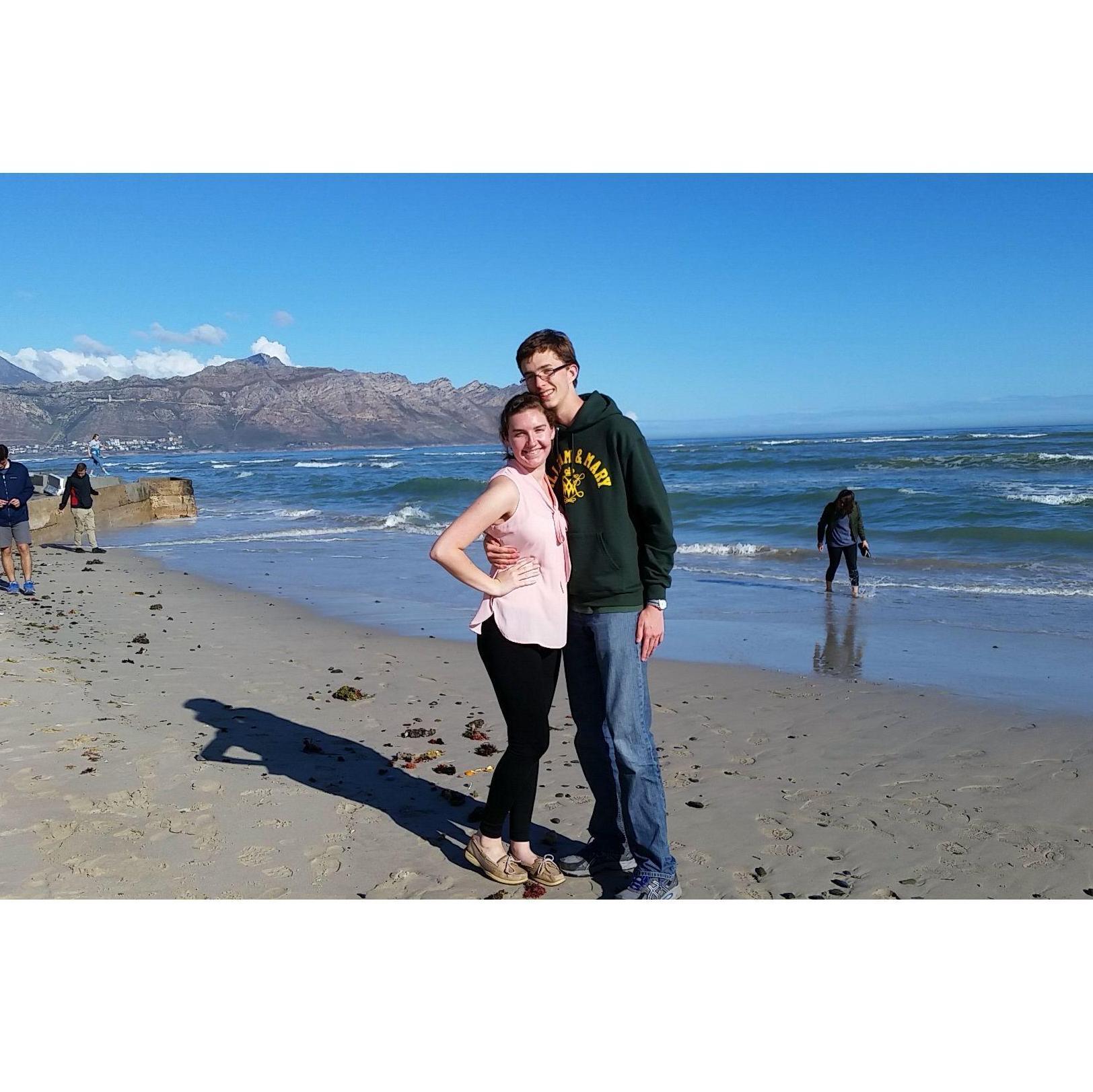 Enjoying the beach in South Africa