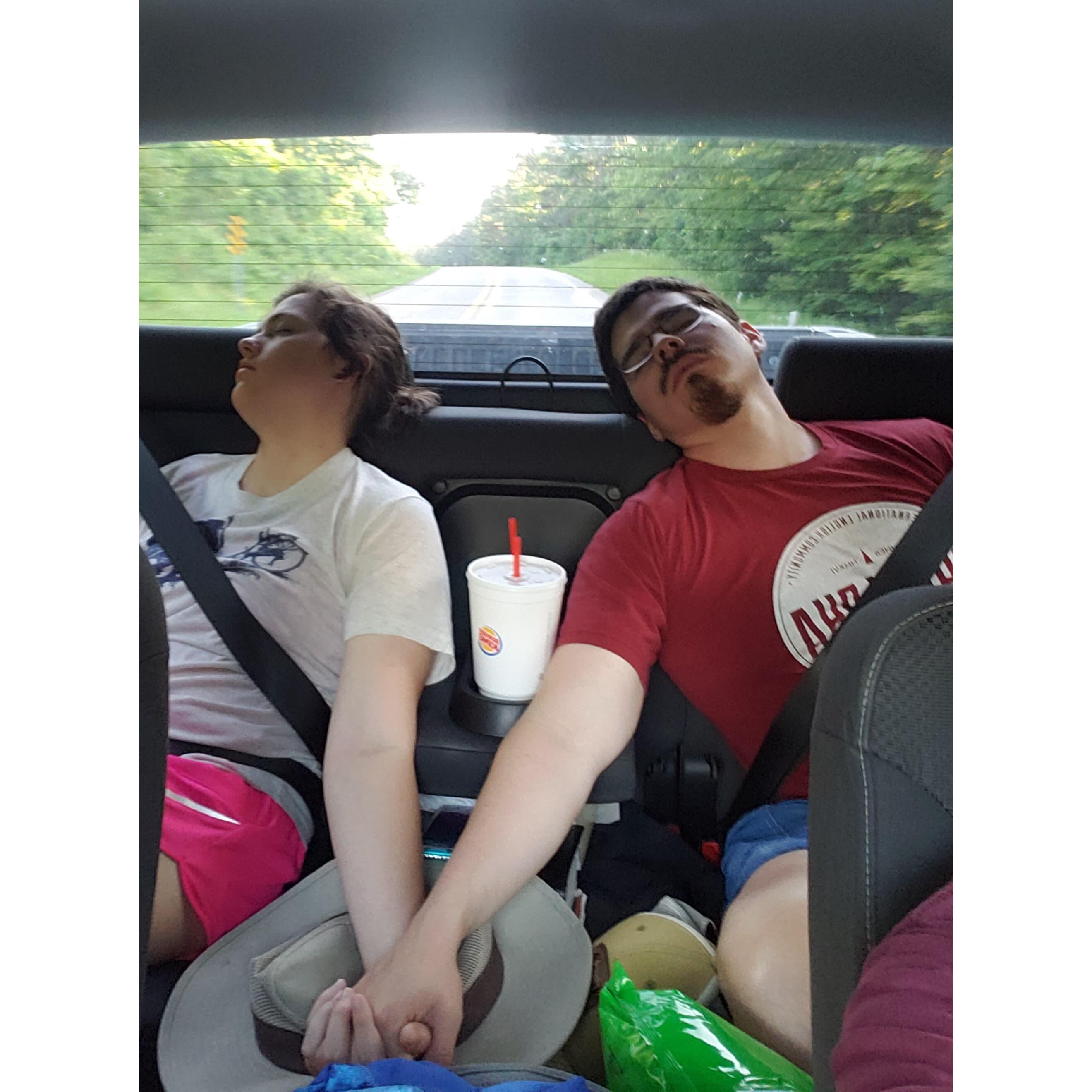 On our trip in Arkansas, we were wore out