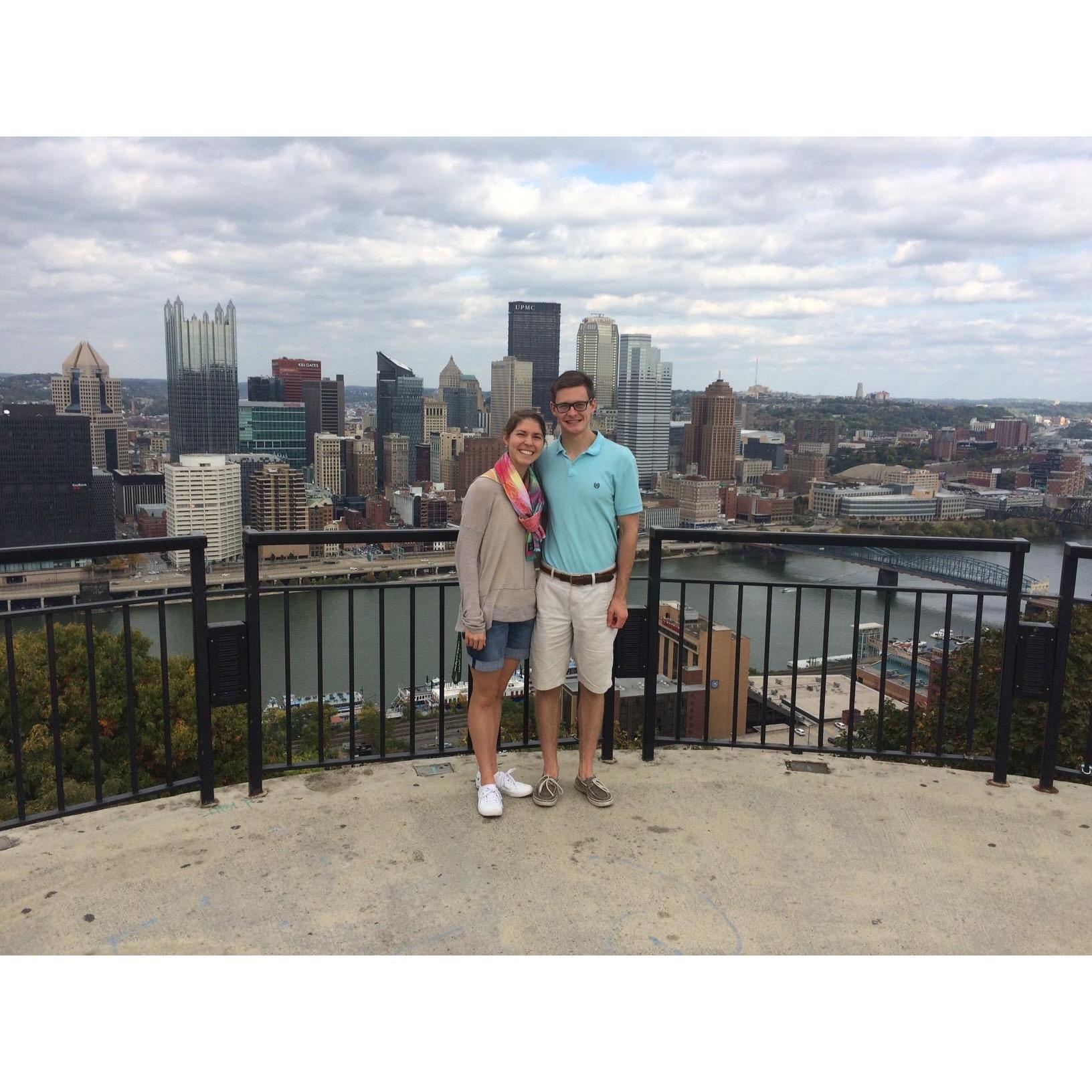 Pittsburgh - Gavin's hometown, favorite place, and the home of the 2nd best black and gold team ;) (2nd to Iowa Hawkeyes)