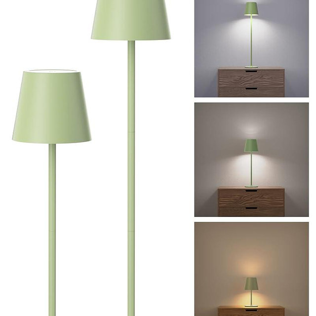 Cordless Table Lamps Rechargeable, 3 Adjustable Height, 5000mAh Battery Operated, 3 Colors Smooth Dimming, Portable LED Waterproof Table Lamp for Kitchen, Bedroom, Outdoor (2 Pack-Mint Green)