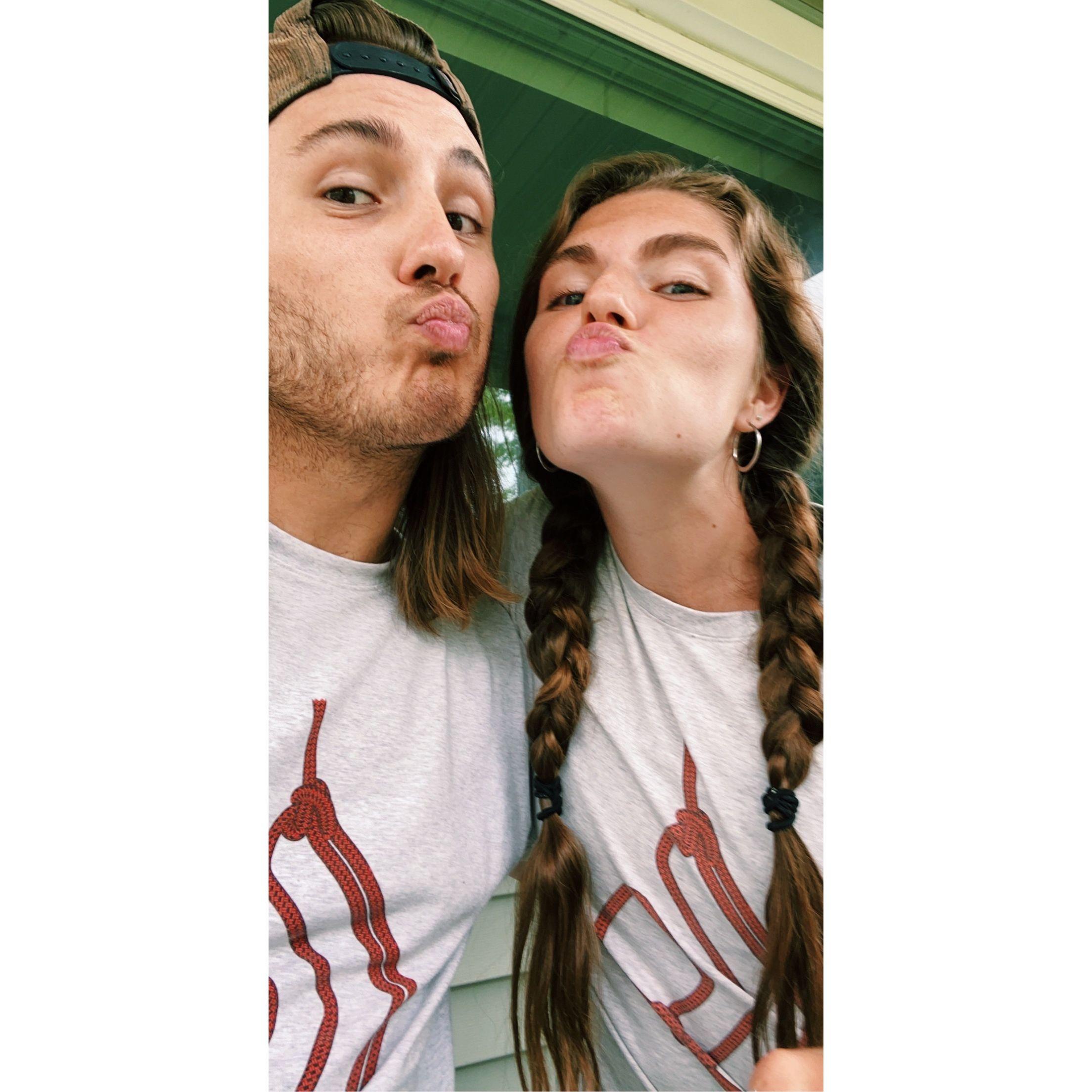 Right around the time we first moved in together. Look at the matching!