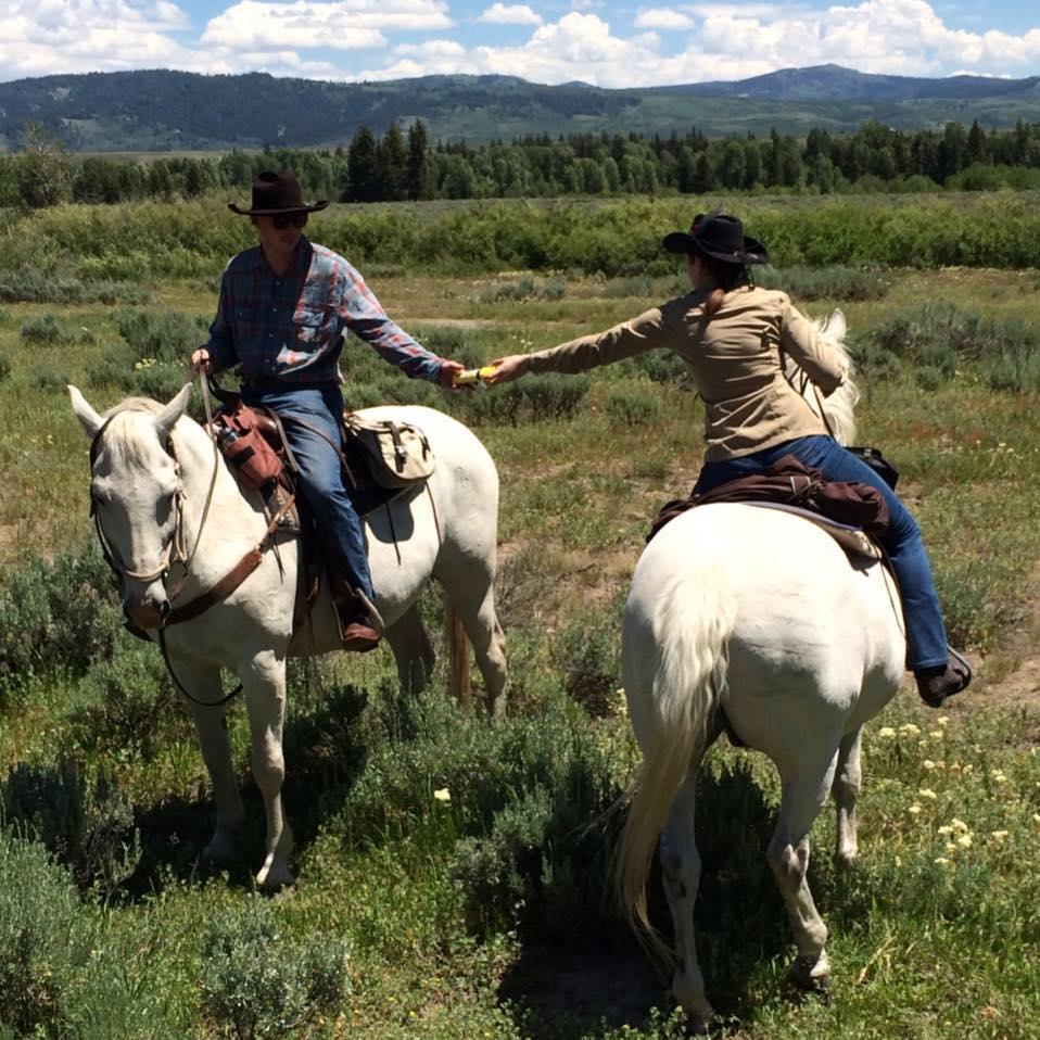 Going for a trail ride in Grand Teton National Park, Wyoming. Summer 2016.
