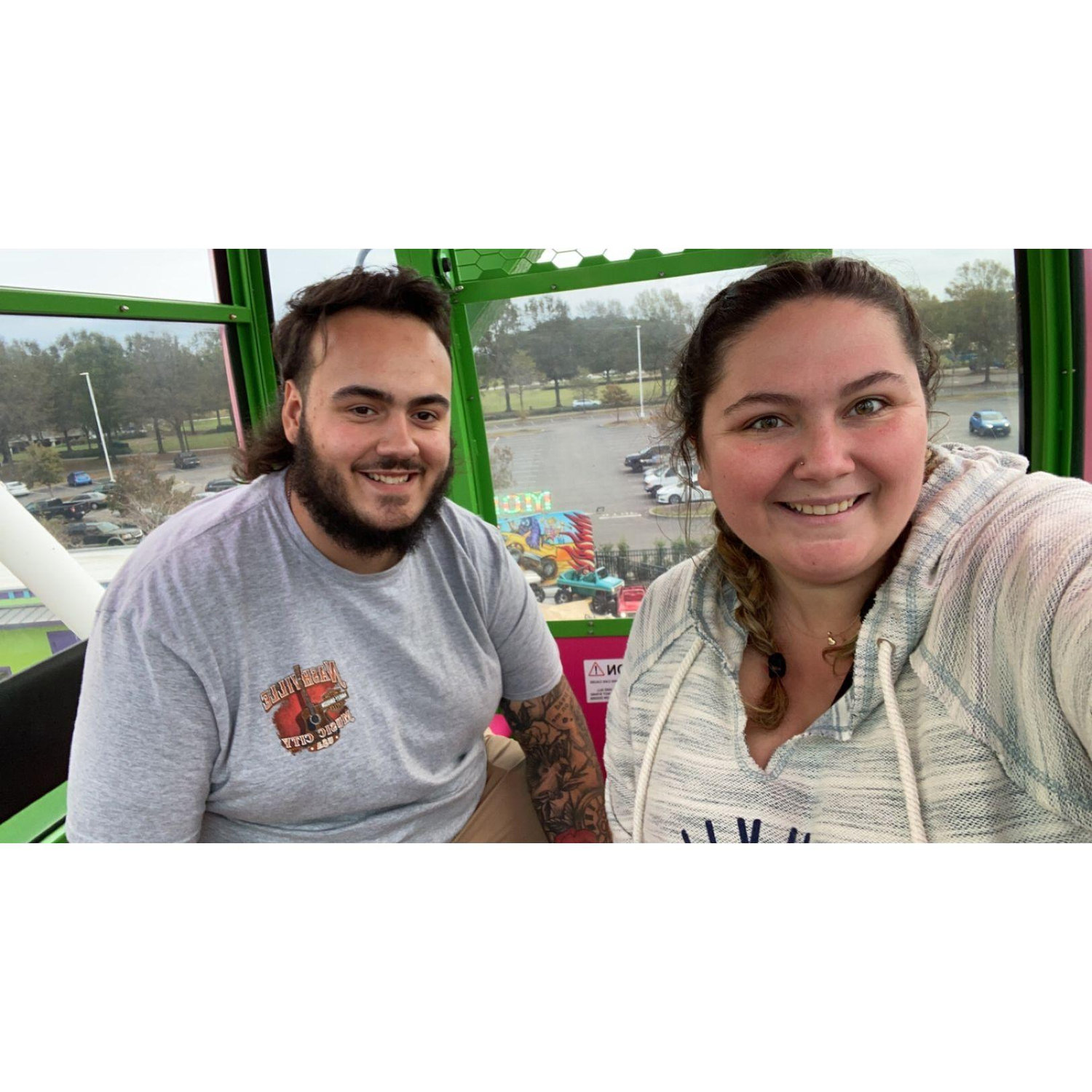 North & South Carolina, on the Ferris Wheel that Stone was scared of, 2022