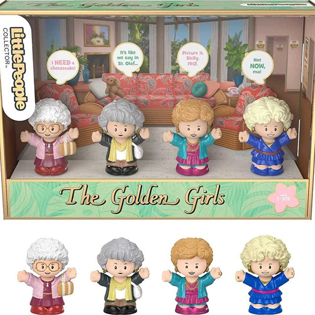 Fisher-Price Little People Collector The Golden Girls, Special Edition Figure Set Featuring 4 Lead Characters from The Classic TV Show