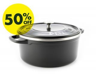 SimmerLite Ceramic Non-Stick Cast Dutch Oven, 5.5-Quart