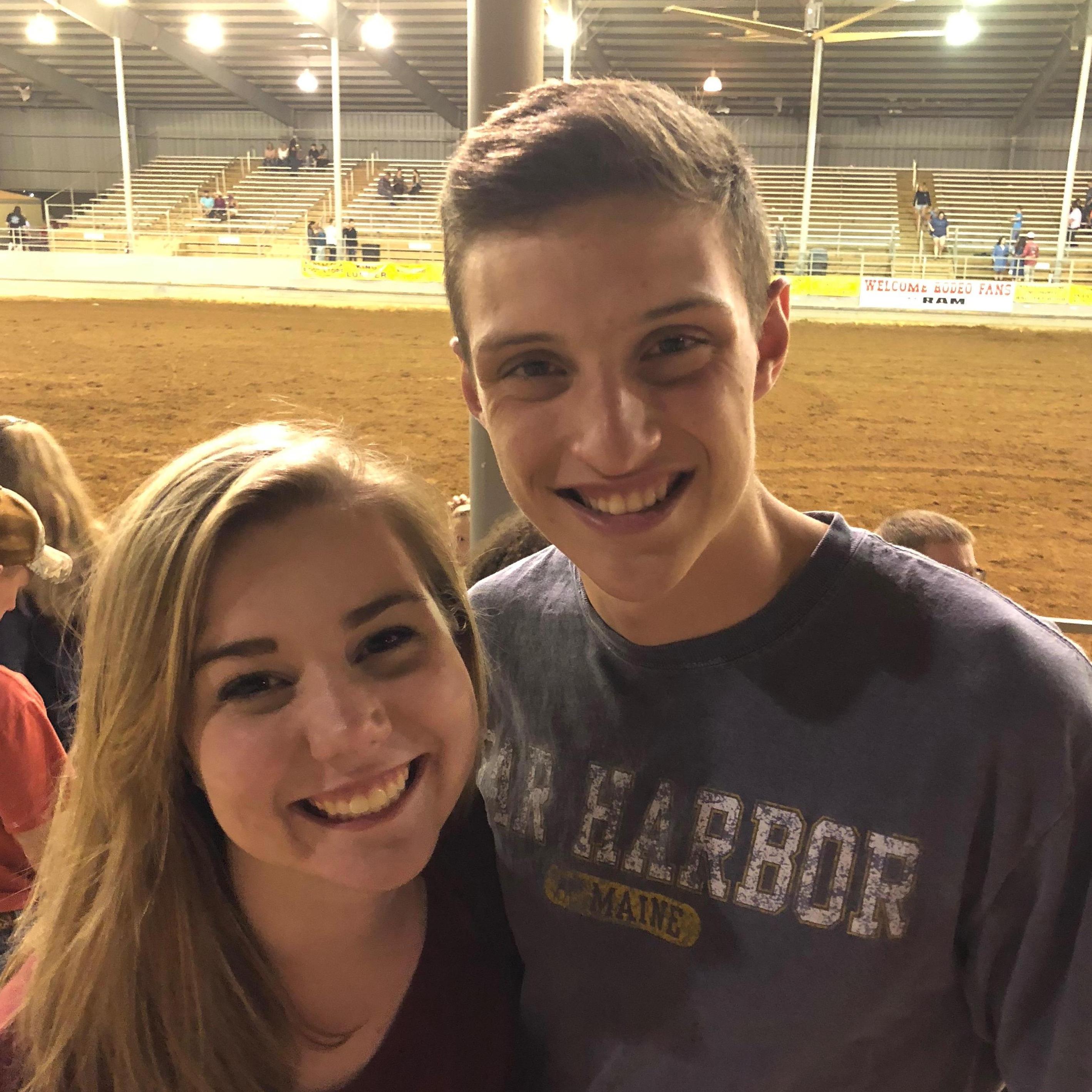Katie's first time at a rodeo!