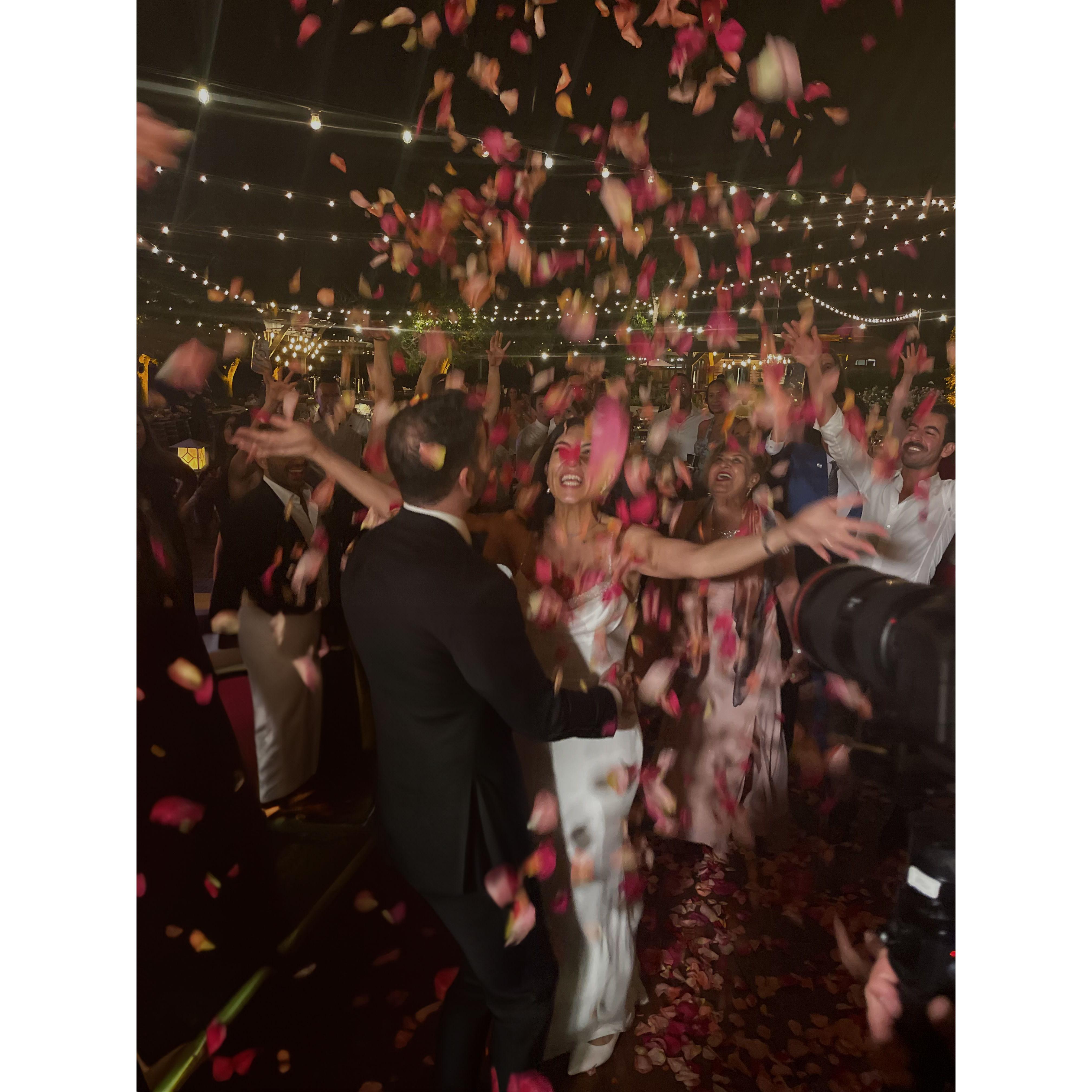 The persian tradition of the rose toss