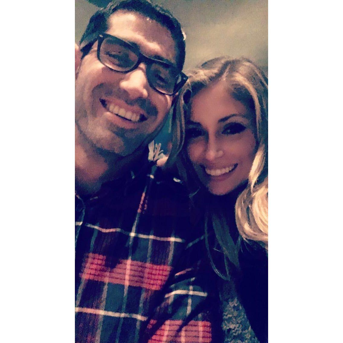 Our first photo together at "A.W. Shucks" in Carmel, CA