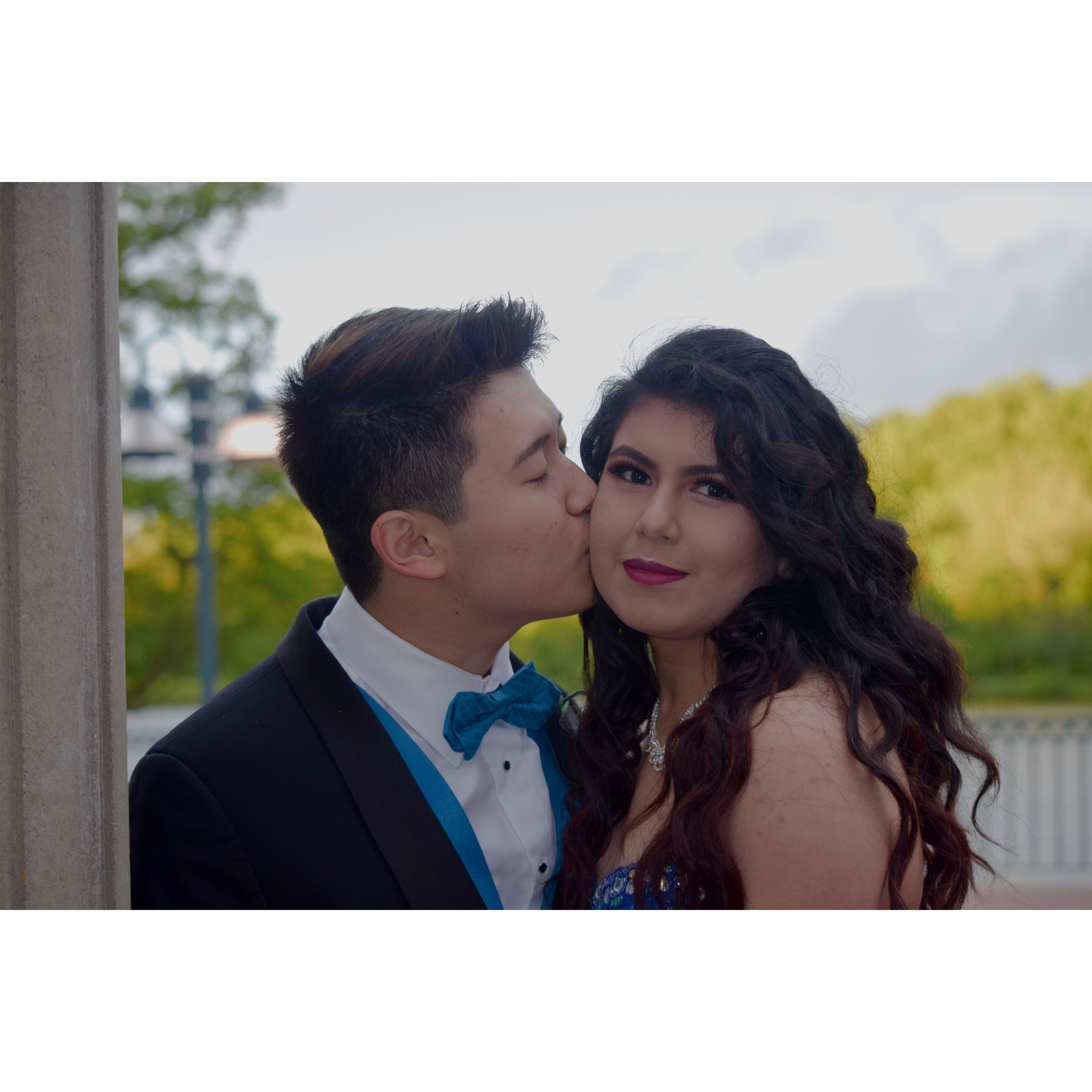 Our first (and last) prom.