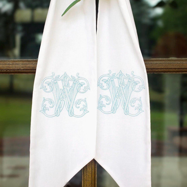 Monogram Vintage Vine Wreath Sash | Home Gifts | Wedding Gifts | Grandmillenial Home