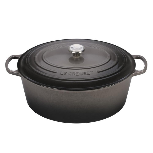 Le Creuset Signature Oval Dutch Oven, 15 1/2-Qt., Oyster