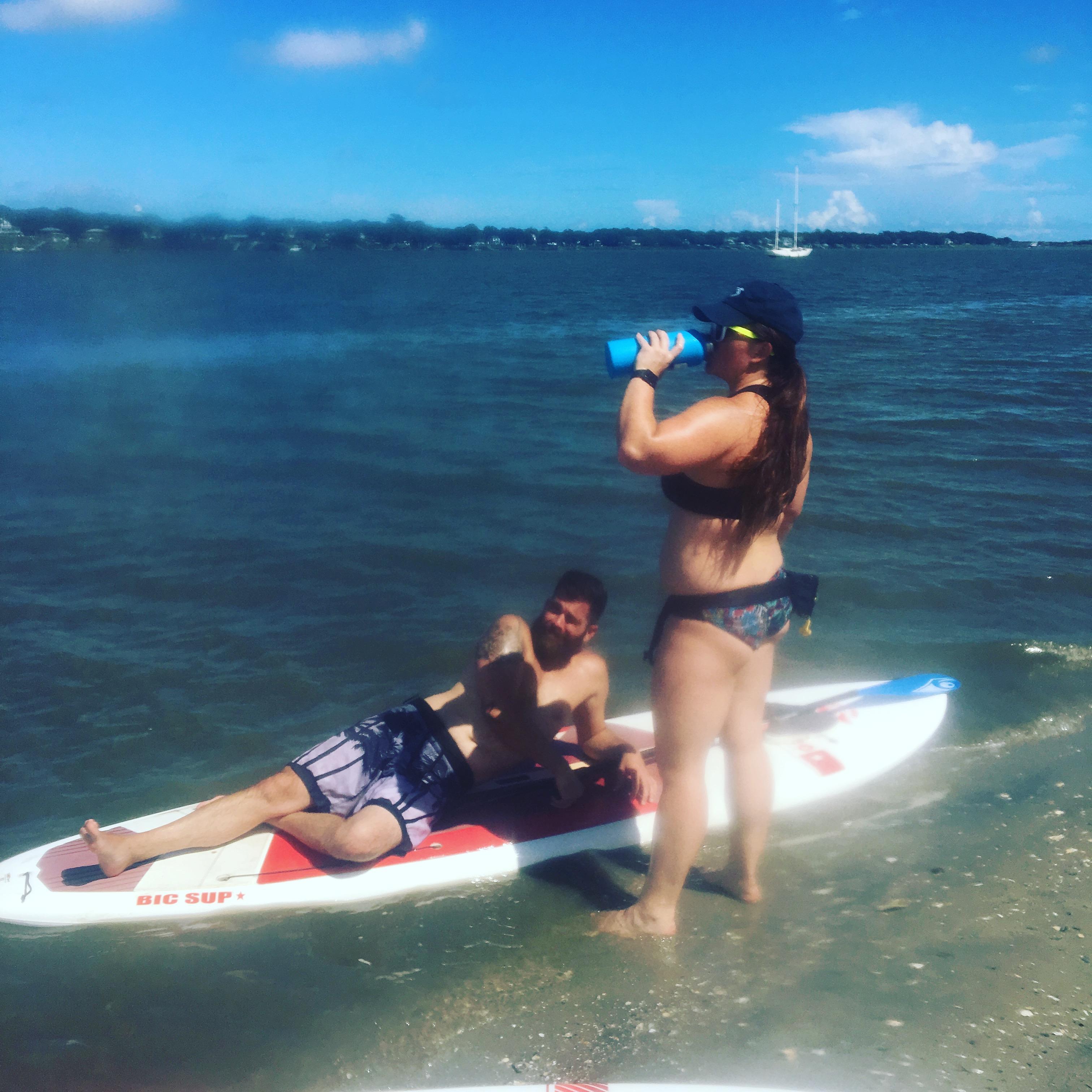 Hurricane Prep 2018. SUP'ing is a great way to get to know the Shem Creek area better.