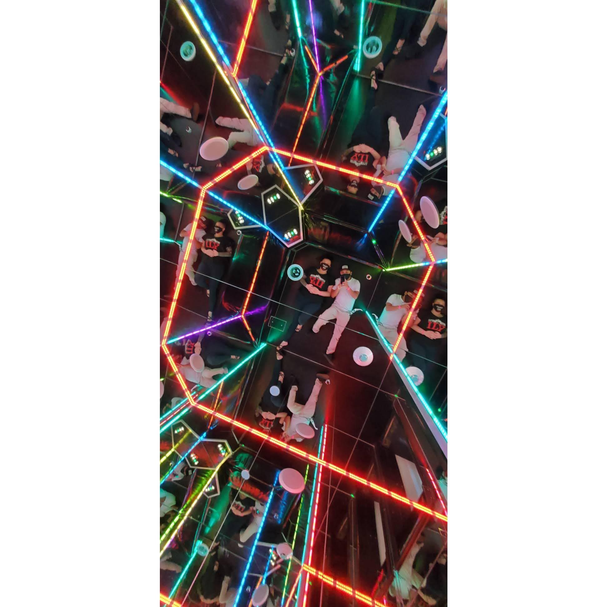 Exploring the Meow Wolf installation in Santa Fe.