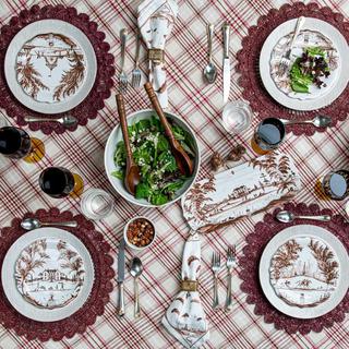 Country Estate Harvest Party Plate, Set of 4