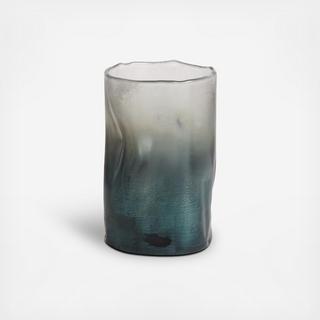 Artisan Patina Glass Vase