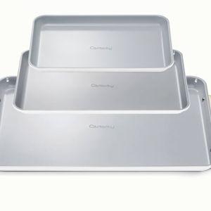 Baking Sheet Trio - White/Gold