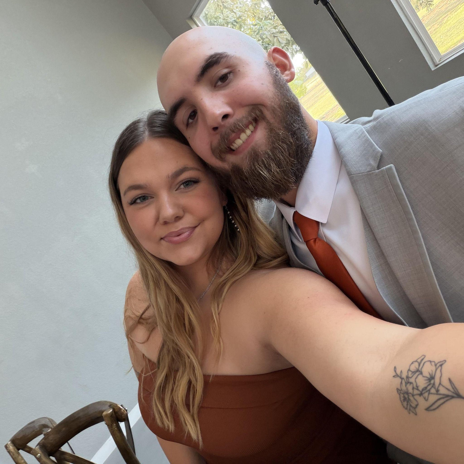 Dani caught the bouquet at this wedding - little did she know the proposal was coming a week later!