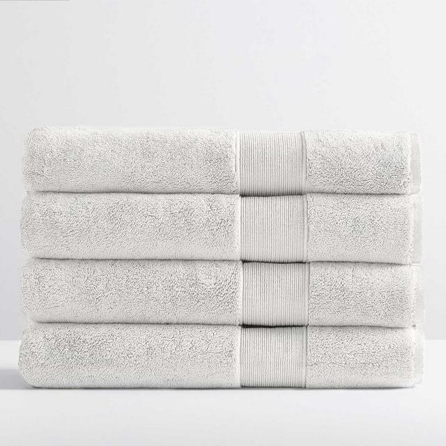 PB Classic Organic Bath Towels, Set of 4, Ivory