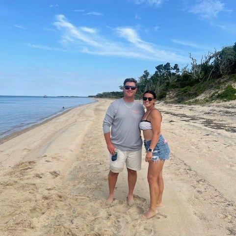 Spending time at Shackleford Banks, our favorite place to boat to.