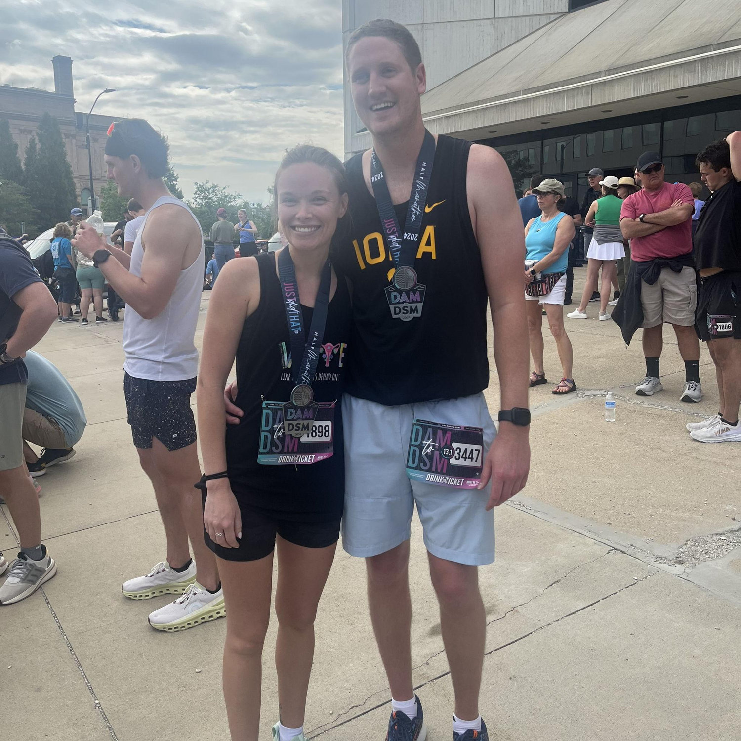 6/1/2024 - Haley and Hunter ran Dam to Dam, a half marathon in Des Moines