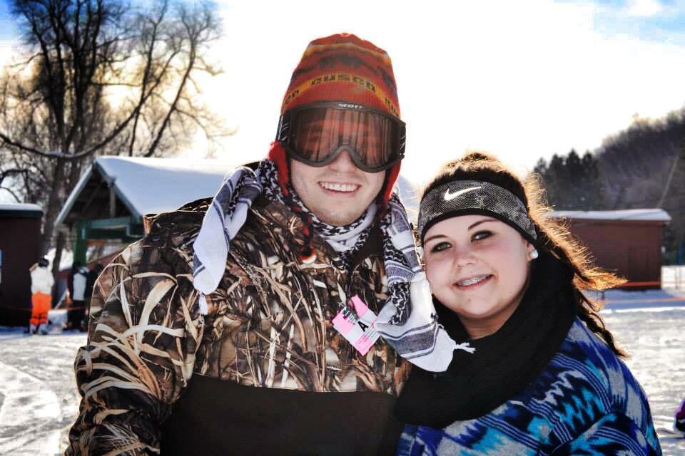 Day of snowboarding in Minnesota