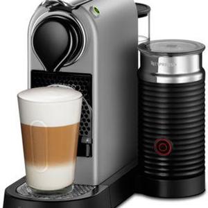 Nespresso - by Breville CitiZ&Milk Silver Espresso Machine with built-in Aeroccino3