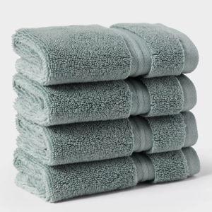 Spa Plush 4pk Washcloth Set - Threshold™ - Sage Green