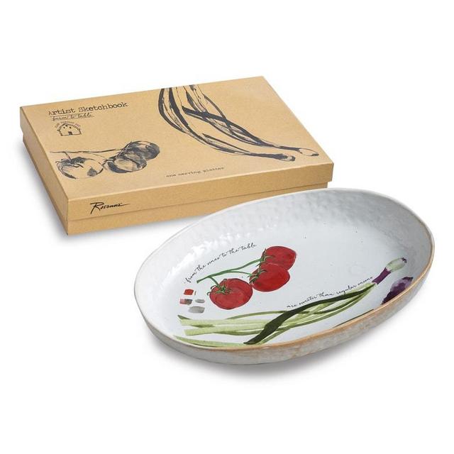 Spring Onion Oval Platter