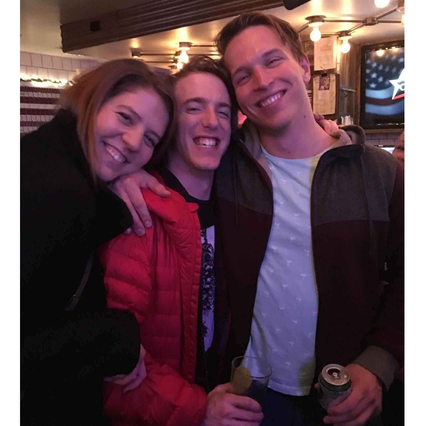 Laura, Sam, and Chris, New Years Eve, Maryland 2017