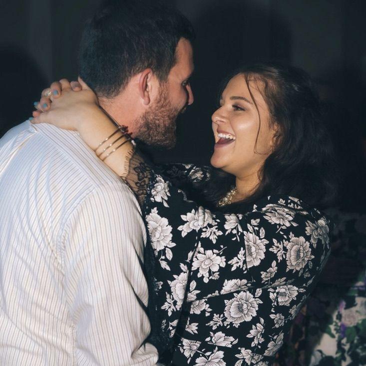After a great first date, Sam asked Adam to be her date to a friend's wedding the next weekend. This was the first of many dance floor wedding photos! (September 2017)