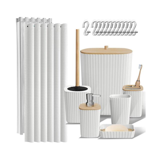 Clara Clark 20 Piece Complete Bathroom & Vanity Accessories Set