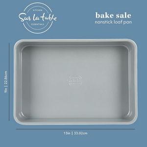 Sur La Table Kitchen Essentials Bake Sale 9 X 13 Inch PFOA, PFAS, PTFE Free Nonstick Roaster/Cake/Baking Pan - Linen White