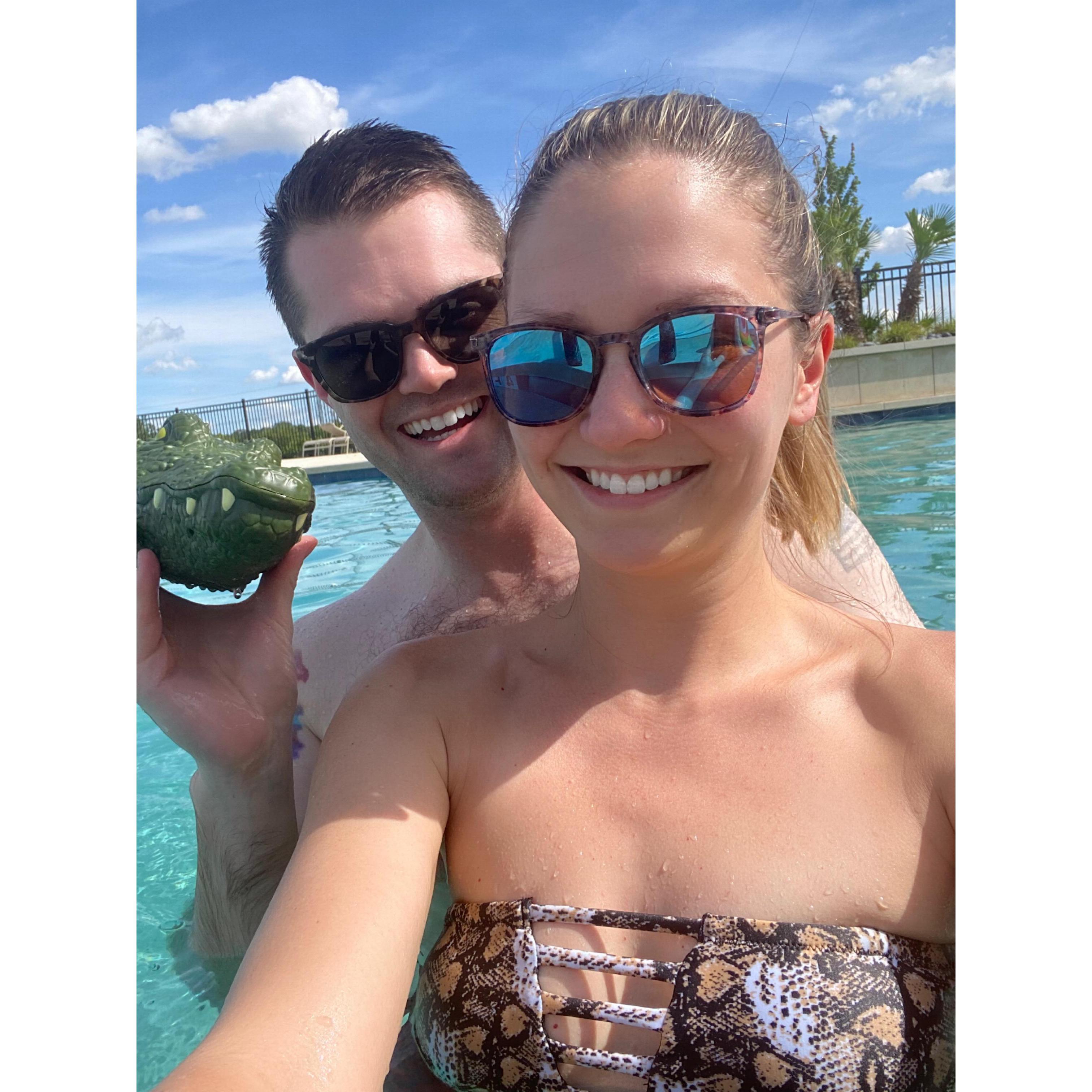 Always having fun at the pool