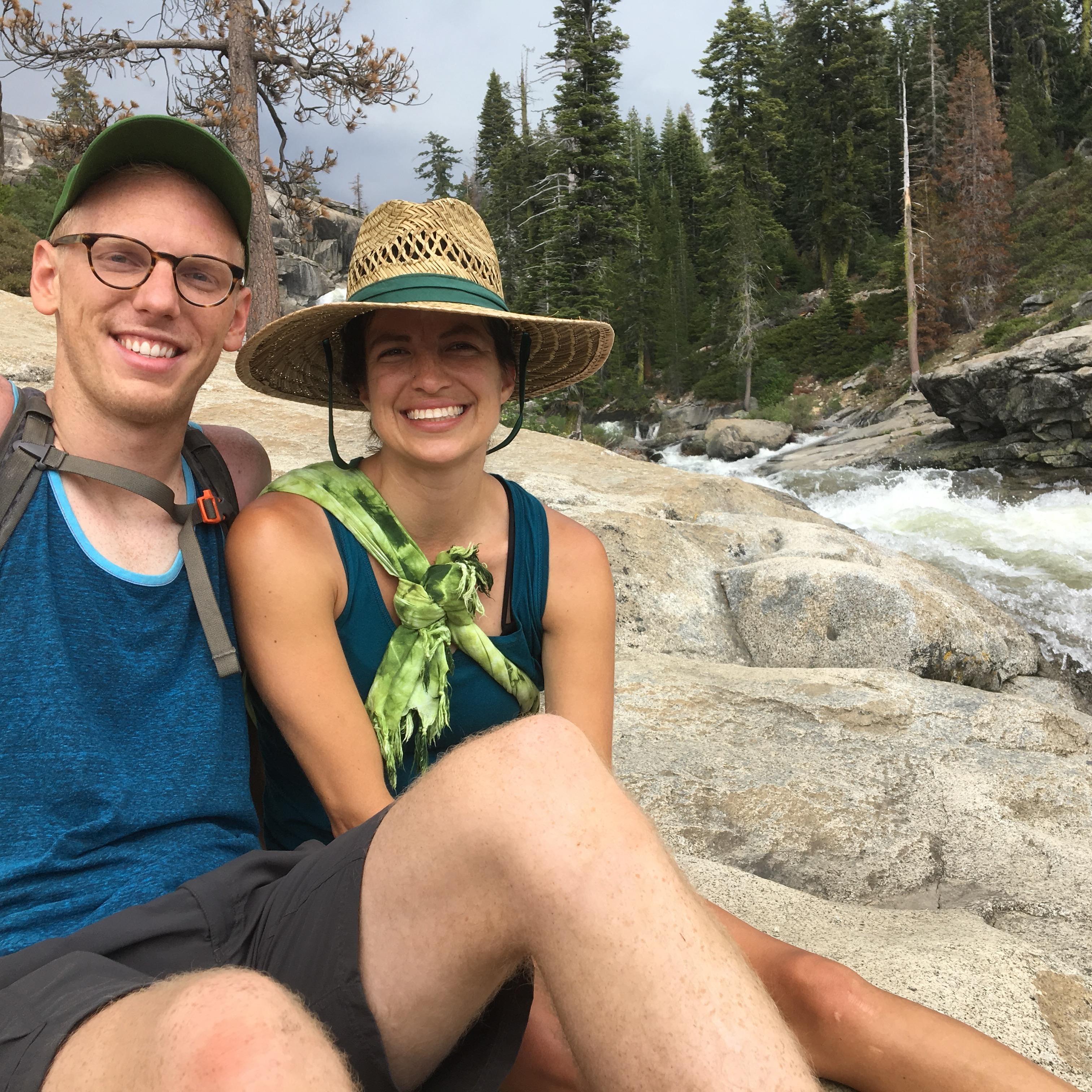 Right after Amy Beth lead us all astray on a "flat and easy" hike in Yosemite and right before an afternoon lightning storm moved in.